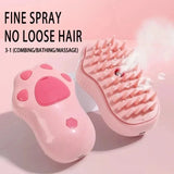 3 in 1 Cat Dog Steamy Brush Steam Brush Electric Sprayer Pet Hair Removal Combs for Massage Pet Grooming Brush Supplies