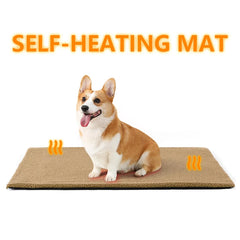 Self Warming Dogs Pad Bed Soft Self Heating Cat Dog Mat Thermal Pet Crate Bed Mat with Thermal Body Heat Reflecting Core Pad