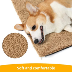 Self Warming Dogs Pad Bed Soft Self Heating Cat Dog Mat Thermal Pet Crate Bed Mat with Thermal Body Heat Reflecting Core Pad