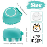 Pet Dog Shampoo Brush Silicone Cat Massage Comb Grooming Scrubber for Bathing Short Hair Soft Puppy Clean Brush Dog Bath Brush