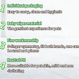 WLP : Pet Glove Wipes for Dogs & Cats,Hypoallergenic Pet Wipes Disposable No-Rinse Grooming,6PCS