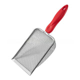 Stainless Steel Cat Litter Scoop, 10 Holes Heavy Duty Sifter Shovel for Clumping Kitty Litter, Durable Easy Clean Pet Sand Scoop