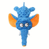 Plush Raw Dog Toys Squeak Elephant Shell Durable Toy Dogs Chew Interactive Indestructible Dog Sound Toy for Small Large Dogs