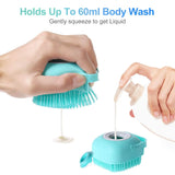 Pet Dog Shampoo Brush Silicone Cat Massage Comb Grooming Scrubber for Bathing Short Hair Soft Puppy Clean Brush Dog Bath Brush