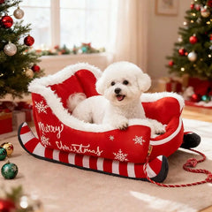 Christmas Cat House Winter Warm Pet Nest Washable Detachable Dog Cat Warm Sleeper Nest Suitable Christmas Day Style Pet Supplies