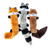 1/3 Pcs, Fox Raccoon & Squirrel - Unfilled Squeaky Dog Toys, Chew Toys for Small to Medium Breeds Soft Plush Toys Puppy Toys
