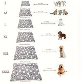 Pet Flannel Sleeping Pad Mat Kennel Mat Blanket Pet Plush  Warm Mat Cage Platform Pad for Small Large Dog Blanket Pet Supplies