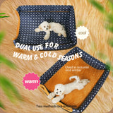 2 in 1  Warm Dog House Dog Cave Detachable Pet Sleeping Bed for Dogs Cats Soft Non-slip Dog Kennel with Ball Pendant Best Gift