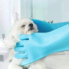 Pet Hair Glove Comb Pet Dog Cat Grooming Cleaning Glove Deshedding Hair remover Massage Brush Animal Supplies Cat Accessoies