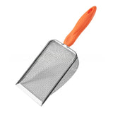 Stainless Steel Cat Litter Scoop, 10 Holes Heavy Duty Sifter Shovel for Clumping Kitty Litter, Durable Easy Clean Pet Sand Scoop