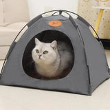 Foldable Pet Tent with Removable Mat | 4-Season Waterproof Outdoor Cat&Dog House | Portable Travel Bed for Camping/Hiking | Brea