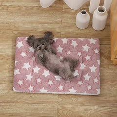 Pet Flannel Sleeping Pad Mat Kennel Mat Blanket Pet Plush  Warm Mat Cage Platform Pad for Small Large Dog Blanket Pet Supplies