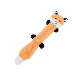 1/3 Pcs, Fox Raccoon & Squirrel - Unfilled Squeaky Dog Toys, Chew Toys for Small to Medium Breeds Soft Plush Toys Puppy Toys