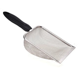 Stainless Steel Cat Litter Scoop, 10 Holes Heavy Duty Sifter Shovel for Clumping Kitty Litter, Durable Easy Clean Pet Sand Scoop