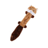 1/3 Pcs, Fox Raccoon & Squirrel - Unfilled Squeaky Dog Toys, Chew Toys for Small to Medium Breeds Soft Plush Toys Puppy Toys