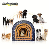 2 in 1  Warm Dog House Dog Cave Detachable Pet Sleeping Bed for Dogs Cats Soft Non-slip Dog Kennel with Ball Pendant Best Gift