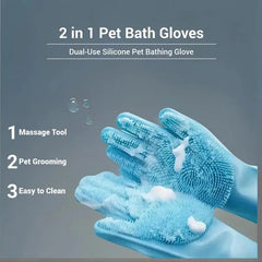 Pet Hair Glove Comb Pet Dog Cat Grooming Cleaning Glove Deshedding Hair remover Massage Brush Animal Supplies Cat Accessoies