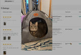 Foldable Pet Tent with Removable Mat | 4-Season Waterproof Outdoor Cat&Dog House | Portable Travel Bed for Camping/Hiking | Brea