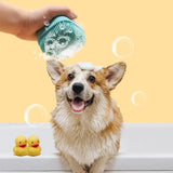 Pet Dog Shampoo Brush Silicone Cat Massage Comb Grooming Scrubber for Bathing Short Hair Soft Puppy Clean Brush Dog Bath Brush
