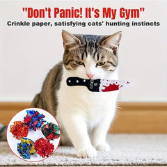 4PCS Funny Halloween Horror Plush Cat Toys Knife Cat Interactive Chew Toy for Teeth Cleaning Washable Interactive Cats Pet Toys