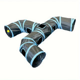 Cat Tunnel Three Ways Foldable Cat Tunnel Pet Supplies Cat Y Pass Play Tunnel Breathable Drill Barrel Kitty Interactive Fun Toy