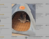 Foldable Pet Tent with Removable Mat | 4-Season Waterproof Outdoor Cat&Dog House | Portable Travel Bed for Camping/Hiking | Brea