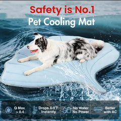 Cool pet Mat Eco-friendly Cooling Pad for Large Dog Pet Cooling Mats for Dog bed & Cat house Use in Crate Tunk Camping Outdoor