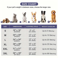 50-90cm Round Pet Bed Imitation rabbit fur for Dog Bed Super Soft Cat Bed Long Plush Dog House with Anti Slip Bottom for Cat Dog